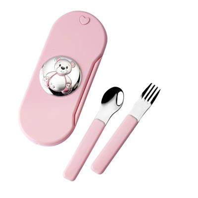 POSATINE ROSA PLASTICA ORSO NASCITA