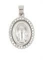 MEDAGLIA MIRACOLOSA 10X12 ZIRCONATA IN ARGENTO 925