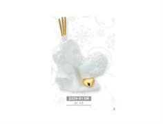 PROFUMATORE 11X12 COPPIA DI VISI CON CUORE ORO