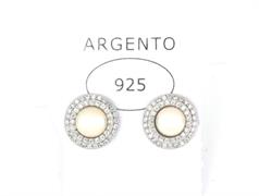 ORECCHINI PERLA D1 ZIRCONATI IN ARG.925%
