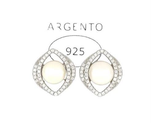 ORECCHINI PERLA D1.5 ZIRCONATI IN ARG.925%