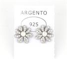 ORECCHINI PERLA FIORE D1 ZIRCONATI IN ARG