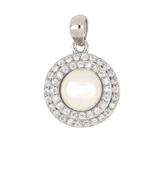 CIONDOLO PERLA D1.3 ZIRCONATO IN ARG.925%
