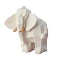 ELEFANTE H 9 BIANCO ZANNE ORO