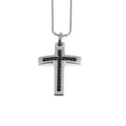 COLLANA ACCIAIO CROCE