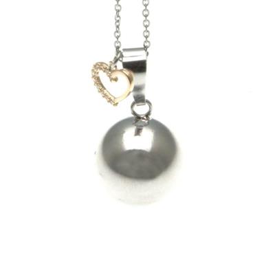 CHIAMANGELI PALLINA D2 LISCIA E CUORE STRASS