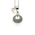 CHIAMANGELI PALLINA D2 LISCIA E CUORE STRASS