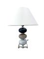 LAMPADA h60 BIANCA TORTORA NERA LISCIA