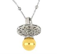 CHIAMA ANGELI ACCIAIO CIUCCIO BICOLOR