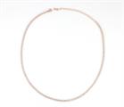 COLLANA TENNIS mm2 cm36+6 RAMATA PIETRE BIANCHE