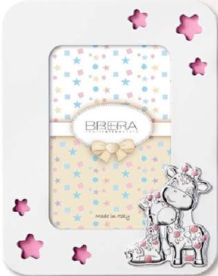 CORNICE LEGNO 10X15 GIRAFFE ROSA