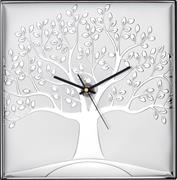 OROLOGIO DA PARETE 30X30 ALBERO DELLA VITA