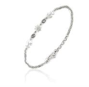 BRACCIALE UOMO CM21 CON TIMONE E ANCORE ARGENTO 925 NEW