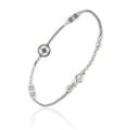 BRACCIALE UOMO CM21 ROSA DEI VENTI E PEPITE ARGENTO 925 NEW