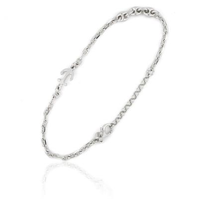 BRACCIALE UOMO CM21 CON ANCORA ARGENTO 925 NEW