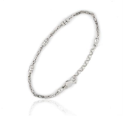 BRACCIALE UOMO CM21 MAGLIA BIZANTINA ARGENTO 925 NEW
