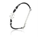 BRACCIALE UOMO CM21 CON ANCORA CORDINO E ARGENTO 925 NEW