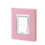 ALBUM PUPA 20X25 CON CORNICE 9X13 ROSA