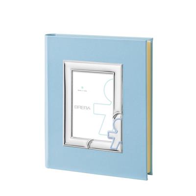ALBUM PUPO 20X25 CON CORNICE 9X13 CELESTE