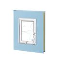ALBUM PUPO 20X25 CON CORNICE 9X13 CELESTE