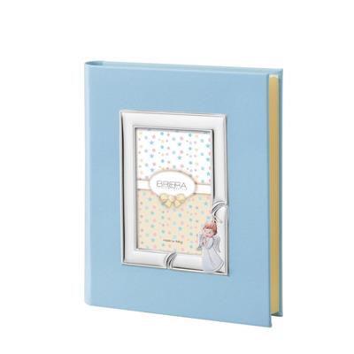 ALBUM ANGELO 20X25 CON CORNICE 9X13 CELESTE