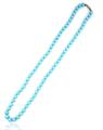 COLLANA PERLE KULTRA MM.8 CM.60 TURCHESE CON CHIUSURA IN AR