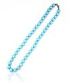COLLANA PERLE KULTRA TURCHESE 10MM 45CM CON CHIUSURA IN AG
