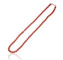 COLLANA PERLE KULTRA ROSSO 6MM 45CM CON CHIUSURA IN AG
