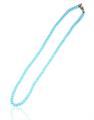 COLLANA PERLE KULTRA TURCHESE 4MM 40CM CON CHIUSURA IN AG