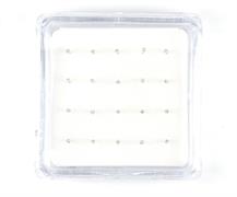 ORECCHINI NASO 20 PZ ZIRCONI TONDI DA 1.2mm 4GRIFFE ARG 925