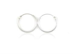 ORECCHINI CERCHIO 3 COPPIE CANNA TONDA DA 1.2mm D12mm