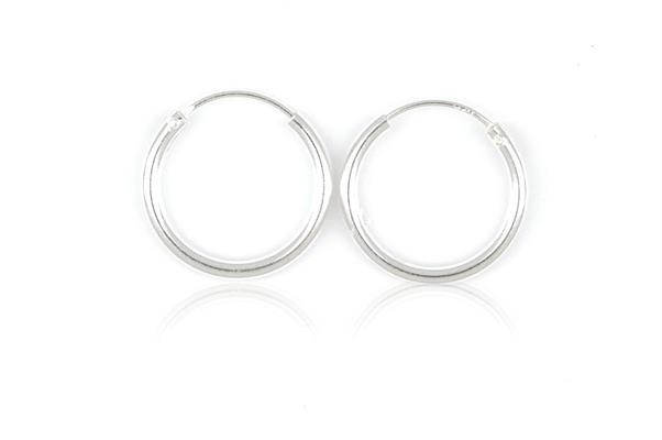ORECCHINI CERCHIO 3 COPPIE CANNA TONDA DA 1.5mm D14mm