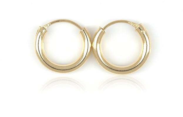 ORECCHINI CERCHIO 1 COPPIA CANNA TONDA DA 3mm D16mm