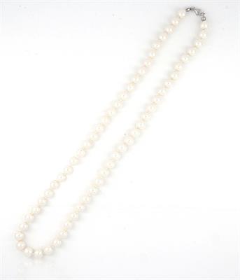 COLLANA PERLE KULTRA BIANCO 8MM 50CM CON CHIUSURA IN AG