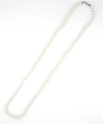 COLLANA PERLE KULTRA BIANCA MM.6 CM.60 CON CHIUSURA IN ARG