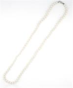 COLLANA PERLE KULTRA BIANCA MM.6 CM.60 CON CHIUSURA IN ARG