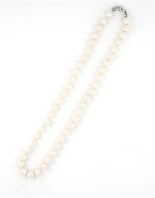 COLLANA PERLE KULTRA BIANCA MM.8 CM.40 CON CHIUSURA IN ARG