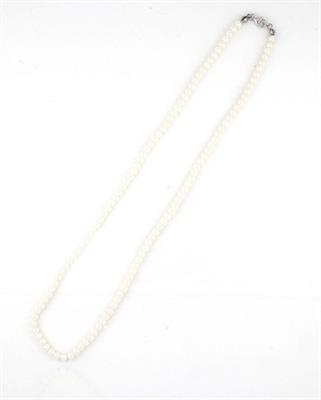 COLLANA PERLE KULTRA BIANCO 4MM 45CM CON CHIUSURA IN AG