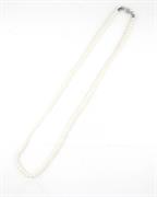 COLLANA PERLE KULTRA BIANCO 4MM 45CM CON CHIUSURA IN AG