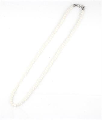 COLLANA PERLE KULTRA BIANCO 4MM 40CM CON CHIUSURA IN AG