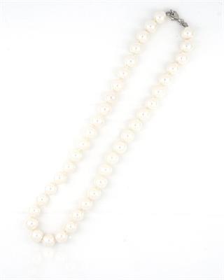 COLLANA PERLE KULTRA BIANCA MM.10 CM.40 CON CHIUSURA IN ARG