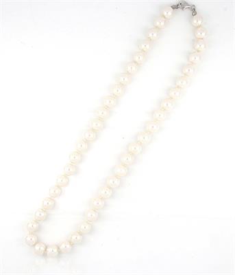COLLANA PERLE KULTRA BIANCO 10MM 45CM CON CHIUSURA IN AG