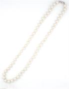 COLLANA PERLE KULTRA BIANCA 10MM 60CM CON CHIUSURA IN AG