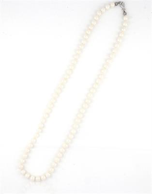 COLLANA PERLE KULTRA BIANCA MM.6 CM.50 CON CHIUSURA IN ARG