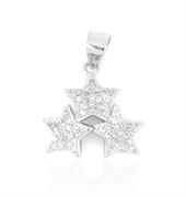 CIONDOLO STELLE ZIRCONATE ARGENTO 925%