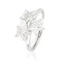 ANELLO OPEN STELLE ZIRCONATE ARGENTO 925