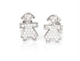 ORECCHINI BIMBA ZIRCONATI ARGENTO 925