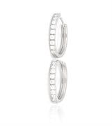 ORECCHINI CERCHIO cm2 ZIRCONATI ARGENTO 925%