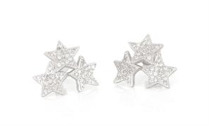 ORECCHINI STELLE ZIRCONATE ARGENTO 925
