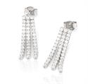 ORECCHINI TENNIS 3 FILI cm2 ARGENTO 925